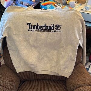 Timberland Light Gray Crewneck Sweatshirt